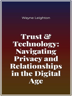 cover image of Trust & Technology